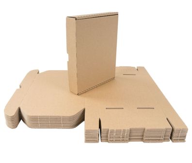 25 Kartons 22x18x4 cm Versandkarton Faltkarton Großbrief Pappkarton Warensendung
