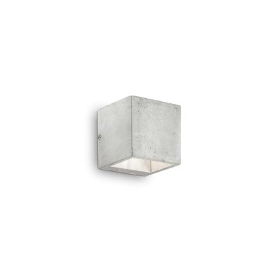 Ideal lux KOOL AP1 Wandleuchte mit G9 Fassung Struktur Zement mit Up- und Downlight