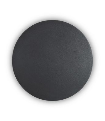 Ideal lux COVER AP D20 Wandleuchte runde Form Struktur Schwarz modernes Design