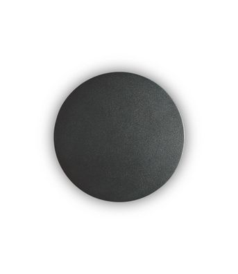 Ideal lux COVER AP D15 Wandleuchte runde Form Struktur Schwarz modernes Design