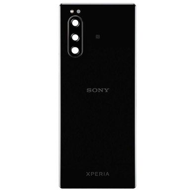 Original Sony Xperia 5 J8210 Akkudeckel Backcover Rückseite Schwarz Akzeptabel