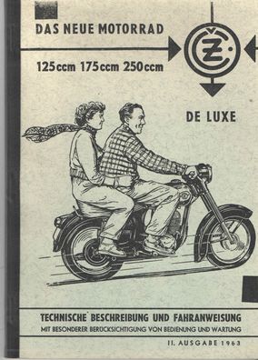 Bedienungsanleitung CZ Motorräder 125 ccm , 175 ccm, 250 ccm