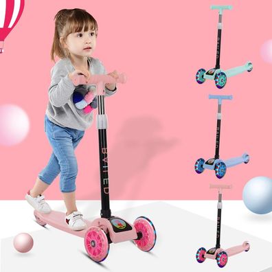Kinder-Roller 3-in-1-Laufrad, Kinder-Dreirad-Auto-Kick-Roller für Kinder - faltbare