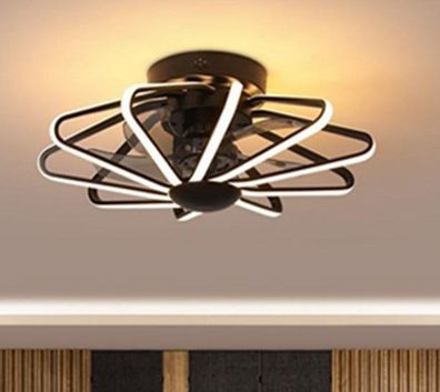 Ventilator mit Lampe für Wohnzimmer, Restaurant, Schlafzimmer mit Fernbedienung