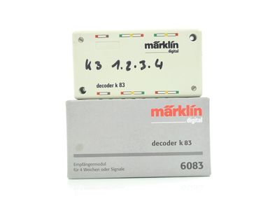E403 Märklin 6083 Steuergerät Decoder Empfängermodul k 83 für 4 Weichen Signale