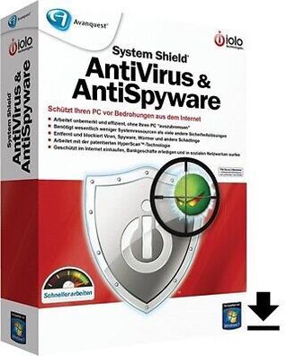 iolo Malware System Shield|unbegrenzte PCs/ WIN|1 Jahr stets aktuell|eMail|ESD
