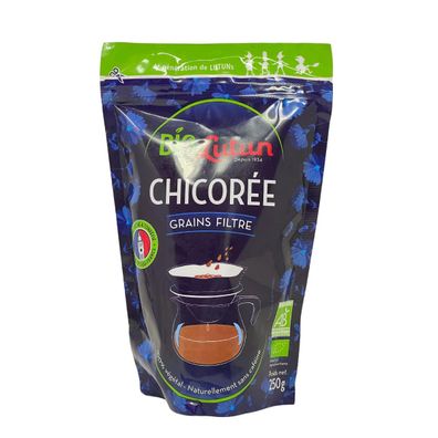 LUTUN Bio Chicorée Körner geröstet koffeinfrei 250 Gramm - Filterkaffee-Ersatz