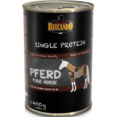 Belcando ?SINGLE Protein Pferd - 6 x 400g ? Hundenassfutter
