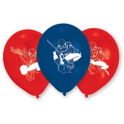 Mavel Spiderman 6 Latexballons 22,8 cm Party Deko Kindergeburtstag Hero Spinne