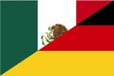 Aufkleber Fahne Flagge Mexiko-Deutschland in verschiedene Größen