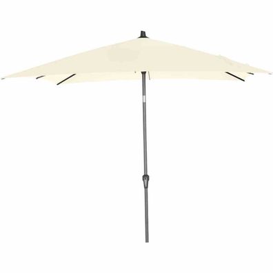 Avio Mittelstockschirm anthrazit/ ecru 250x250cm Gestell Alu anthrazit