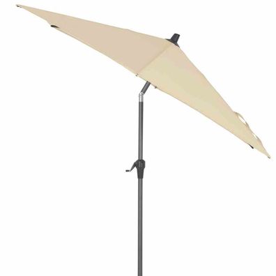 Avio Mittelstockschirm anthrazit/ ecru Ø 250cm Gestell Alu anthrazit, Streben Stahl