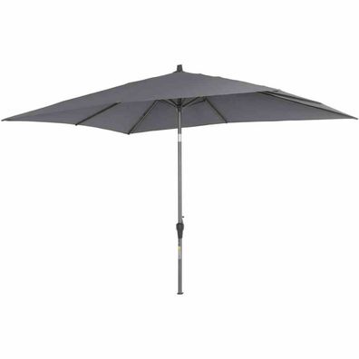 Avio Mittelstockschirm anthrazit/ anthrazit 300x200cm, Gestell Alu anthrazit