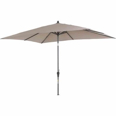 Avio Mittelstockschirm anthrazit/ taupe 300x200cm Gestell Alu anthrazit