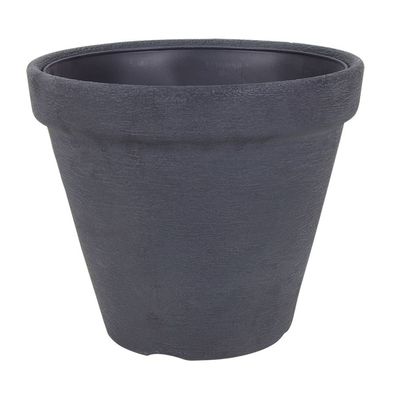 Blumentopf Classic 40x33cm Anthrazit Übertopf Pflanzengefäß Kübel Garten Behälter