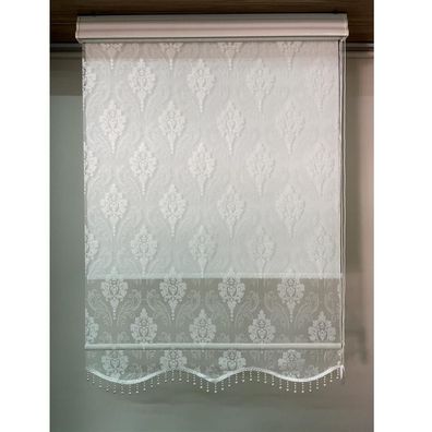 Fenster Rollo Gardine Doppelrollo mit Sonnenschutz Royal Muster Aluminiumkassette ...