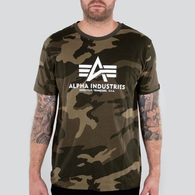 Alpha Industries T-Shirt Herren Basic T Camo in olive camo 100501C-239