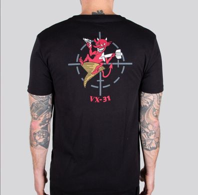 Alpha Industries T-Shirt Herren Dust Devil T 118512 in black XS bis 3XL Brandneu
