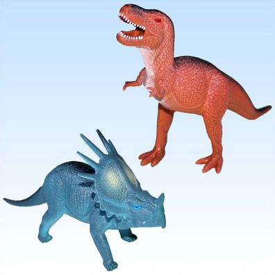 2 Dinosaurier Dinos Urzeit Saurier Spielzeug Dino T - Rex Tyrannosaurus
