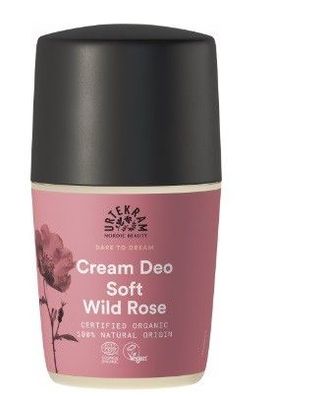 Urtekram - Soft Wild Rose Cream Deo Roll On 50 ml