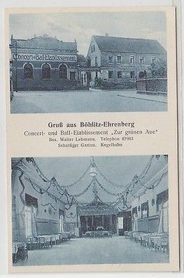 66921 Mehrbild Ak Gruß aus Böhlitz-Ehrenberg Restauration Zur grünen Aue um 1920