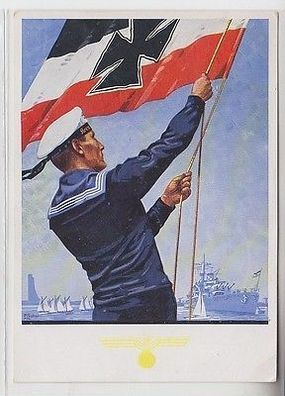 66942 Propaganda Ak Marine Volkswoche Kiel 1935