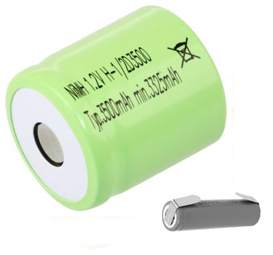 Mexcel Akku 1/2 D - 1,2V / 3500mAh NS1/2D3500 Ltfahne U