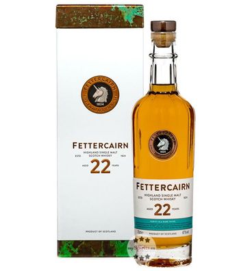 Fettercairn 22 Jahre Highland Single Malt Whisky (47 % Vol., 0,7 Liter) (47 % Vol., h
