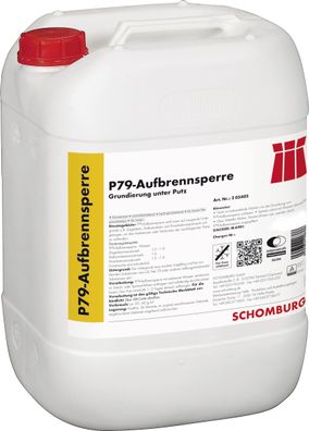 Schomburg P79-Aufbrennsperre 25 kg Konzentrat Grundierung Mauerwerk Putzgrund