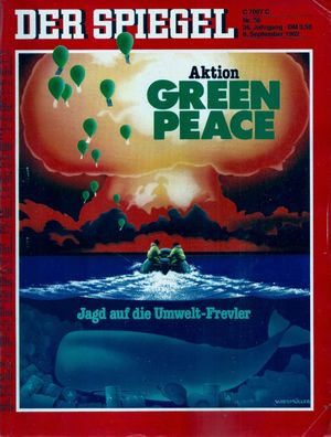 Der Spiegel Nr. 36 / 1982 Aktion Green Peace. Jagt auf die Umwelt-Frevler