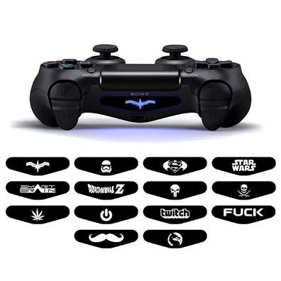 4 Stück / Set LED-Lichtbalken-Skin-Aufkleber für Playstaion-4 / ps4 Gamepad