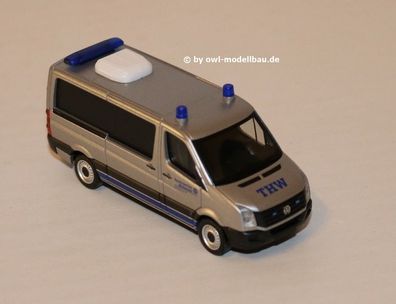 Herpa 094306 - VW Crafter Bus Flachdach - THW Achim. 1:87