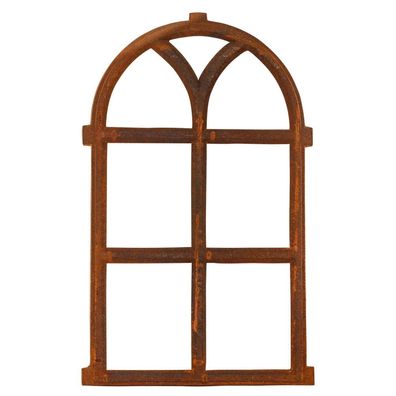 Nostalgie Stallfenster 68x40cm Eisenfenster Eisen Fenster Rahmen Rost Antik-Stil