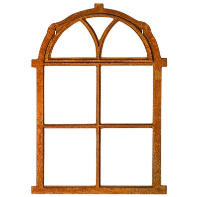 Nostalgie Stallfenster 54x77cm Klappe Eisenfenster Rahmen rostig Antik-Stil