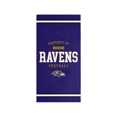 NFL Baltimore Ravens Beach Towel Strandtuch Badetuch Property of 5051586207364