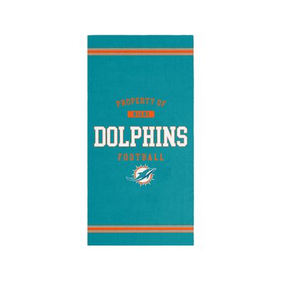 NFL Miami Dolphins Beach Towel Strandtuch Badetuch Property of 5051586207487