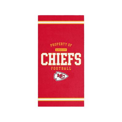 NFL Kansas City Chiefs Beach Towel Strandtuch Badetuch Property of 5051586207463