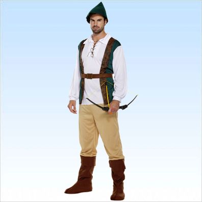 Mittelalter Kostüm Robin Hood Gr. 48/50 Mittelalterkostüm Räuber Karnevalskostüm