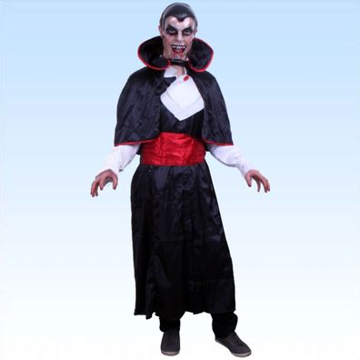 Vampir Kostüm Gr. M 6 teilig Vampirkostüm Dracula Hororkostüm Faschingskostüm
