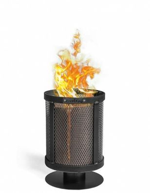Feuerkorb für Schwedenfeuer „DAKAR“ Feuersäule aus Stahl Gartenfackel Gartendeko