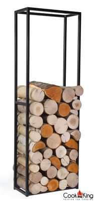 Kaminholzregal "Cornel" H 150 cm Holzregal für Kaminholz Kaminholzablage Stahl