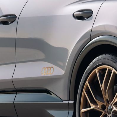 Original Audi Dekorfolie Ringe bronze matt Schriftzug Logo 89A06431750C