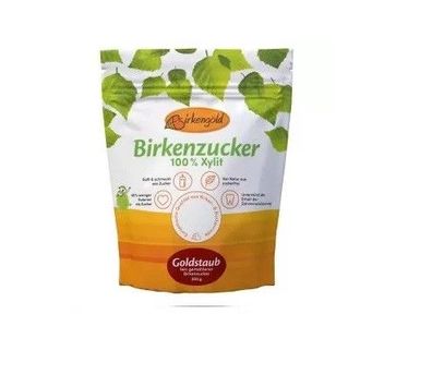 Birkengold® -  Goldstaub, Xylit fein gemahlen 350 g 100 % Xylit (Birkenzucker)