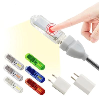 Touch-Schalter DC5V USB LED Mini-Buch Licht, 1,5 W LED Schreibtisch Leselampe,