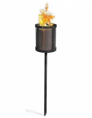 Feuerkorb für Schwedenfeuer „BRUNO“ Feuersäule aus Stahl Gartenfackel Gartendeko