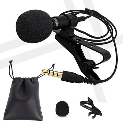 PC / Telefon / Kamera Mini-Mikrofon Revers Lavalier Mikrofon
