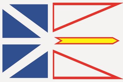 Aufkleber Fahne Flagge Neufundland in verschiedene Größen