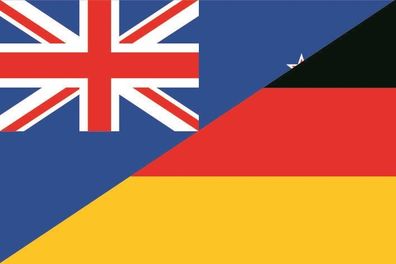 Aufkleber Fahne Flagge Neuseeland-Deutschland in verschiedene Größen