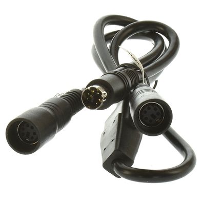 Rückfahrkamera Adapterkabel Mini Din Stecker auf 2x Buchse