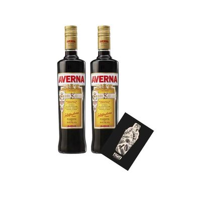 Averna 2er Set Amaro Siciliano 2x 0,7L (29% Vol) Kräuterlikör- [Enthält Sulfite